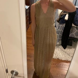 Gold sparkly maxi dress